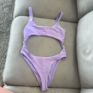 Purle one piece swimsuit